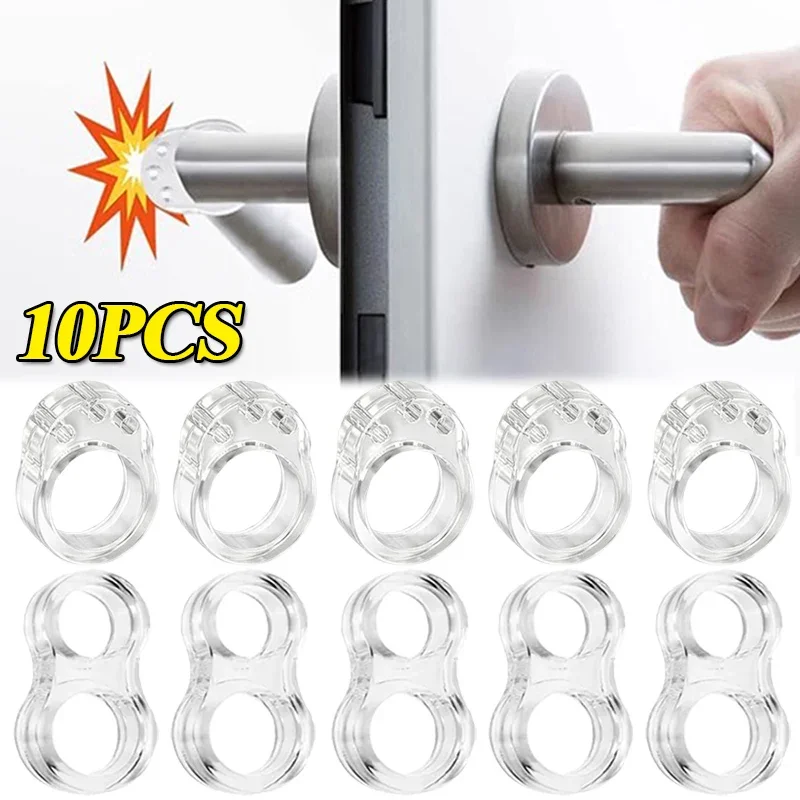 1/10 Stück Türstopper Silikon Türgriff Puffer Wandschutz Türklinke Stoßstange Möbel geschützte Sturzpads stoßfeste Ringe