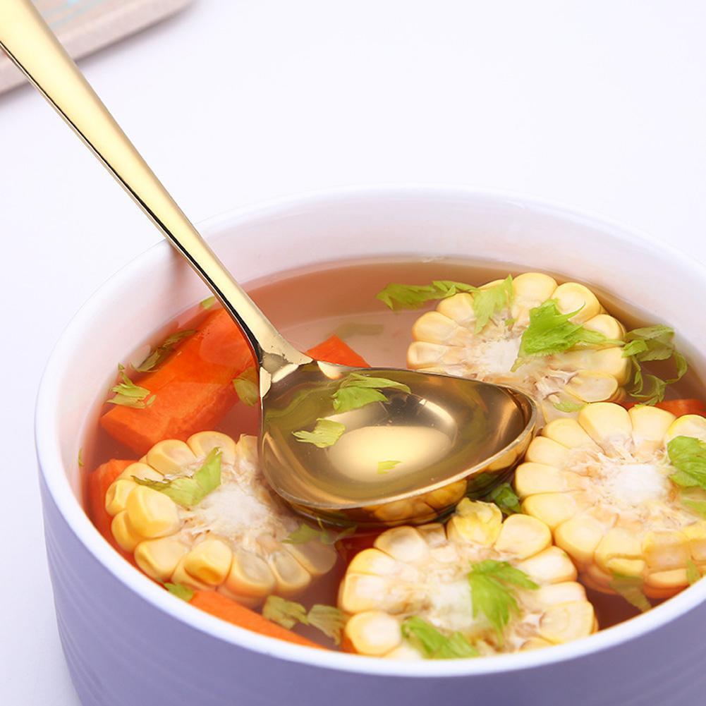 Stainless Steel Soup Spoon for Home Kitchen Cooking Sauce Spoon