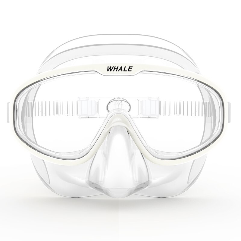 Diving mask Full Face Clear Lens Anti Fog Scuba Mask Underwater mask Swimming Snorkel Diving Equipment for Adult Youth: White