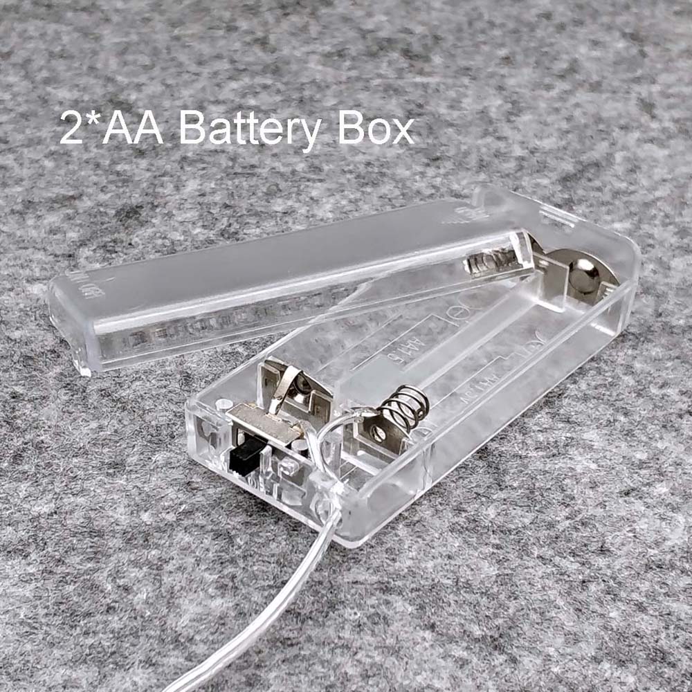 Batteri Oppbevaringsboks til AA Batterier - Batteriholder - Batteribeholder