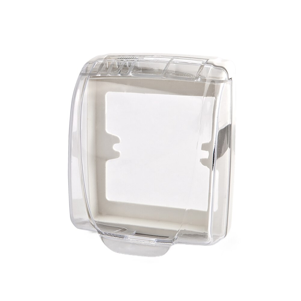Kitchen Type 86 Switch Socket Waterproof Protective Box Bathroom Thick White Transparent Waterproof Splash Boxes: D3967-2C