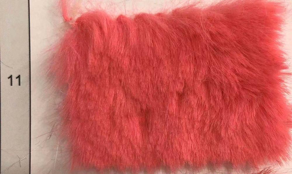 På pilsner 800g kaninpels 13mm høy imitert kaninpels, klær, hjemmetekstilleker, skomateriale plysjstoff: Lilla