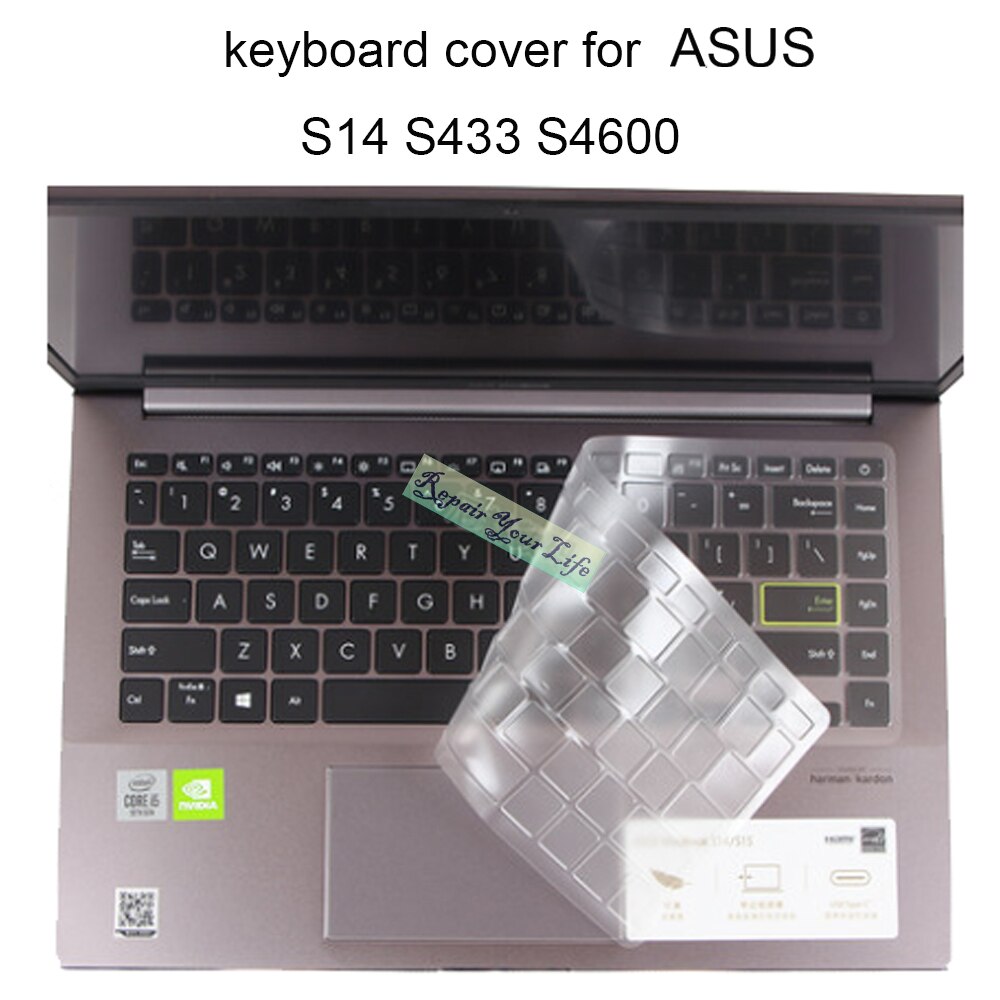 Keyboard Covers for ASUS Vivobook S14 S433 S4600 14 X413 F413 K413 TPU laptop keyboards dust cover soft silcone transparent