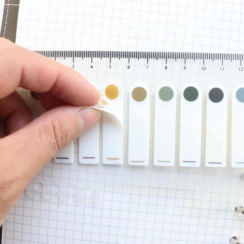 Domikee Klassieke Kantoor School Sticky Kleur Index Label Notepad Lot Pet Student Vlaggen Memo Pad Voor Spiraal Notebook Briefpapier