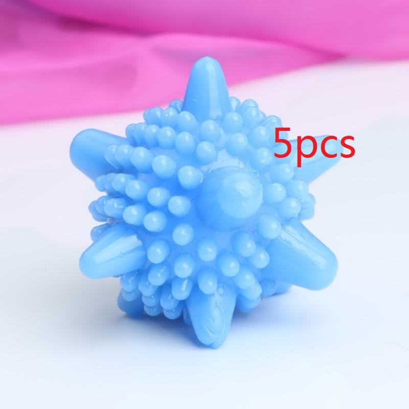 Soften Clean Washing Laundry Dryer Balls Anti Winding Washer Wash Balls Many Colours Convenient Safe Bathtoom Washing Machine: 5pcs
