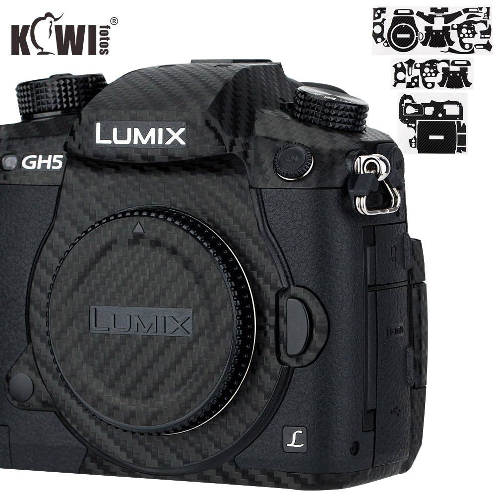 Kiwi Anti-kras Camera Body Cover Skin Protector Voor Panasonic Lumix DC-GH5 GH5 Camera Anti-Slide 3M sticker Koolstofvezel Film