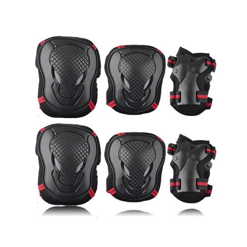 3pcs/Set Roller Skating Protective Gear Knee Wrist Gloves Set Roller Skates Bull Head Protector Cycling Riding Knee Protector