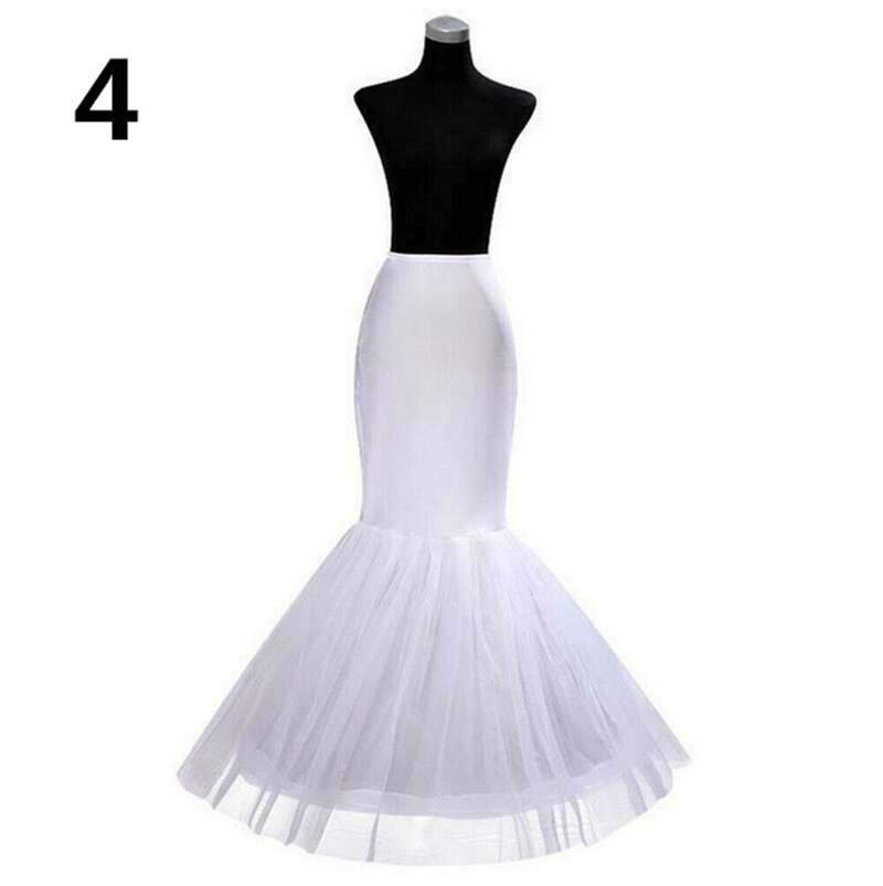 Jupon de mariée Crinoline, sous-jupe, robe de bal, cerceau, Lolita, en Tulle, longs Slips, blanc, jupe bouffante Rockabilly: 4