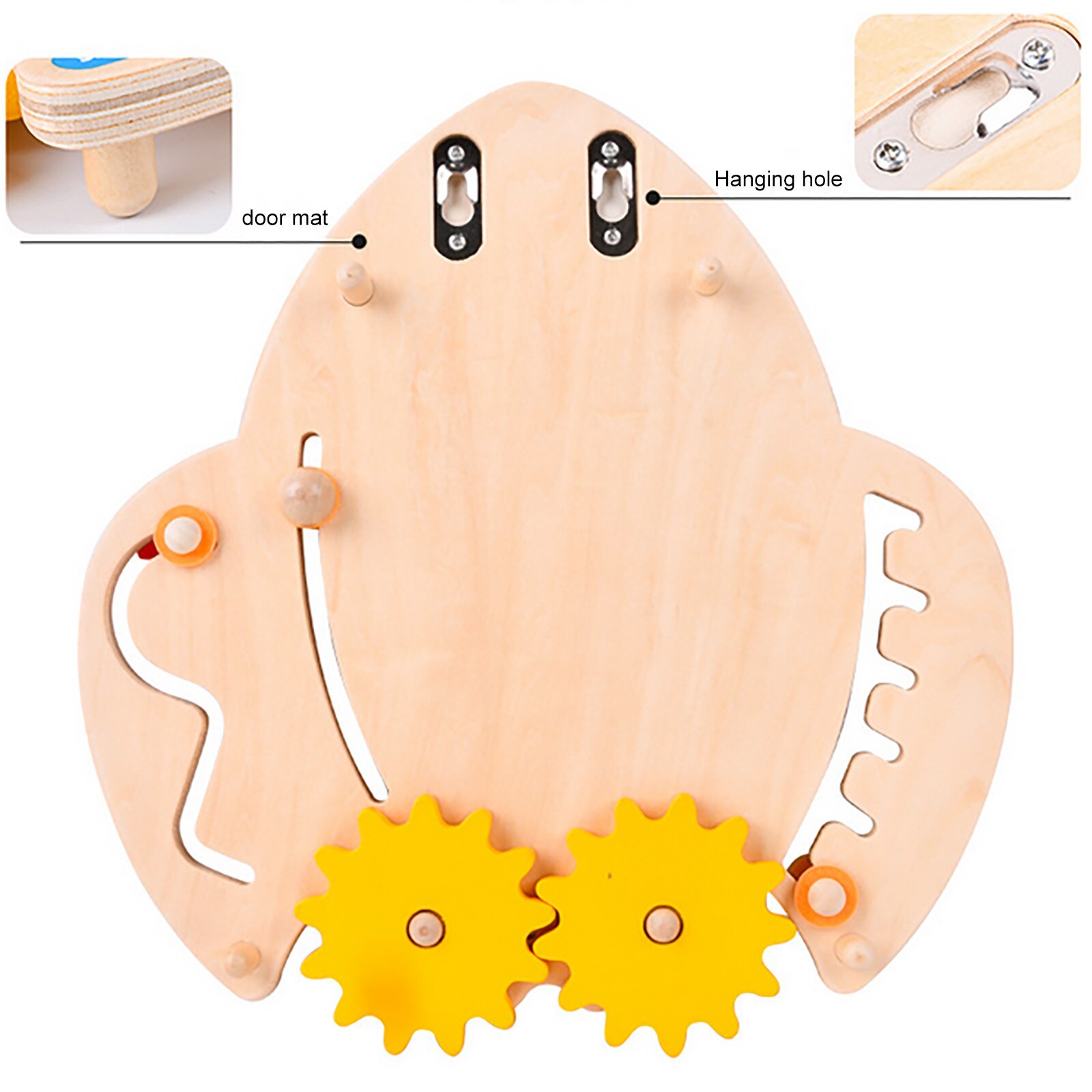 1pc Wooden Clock Cartoon Calendar Board Wooden Matching Time Toy Deck Ornaments Photography Props Decorative Matching Toys