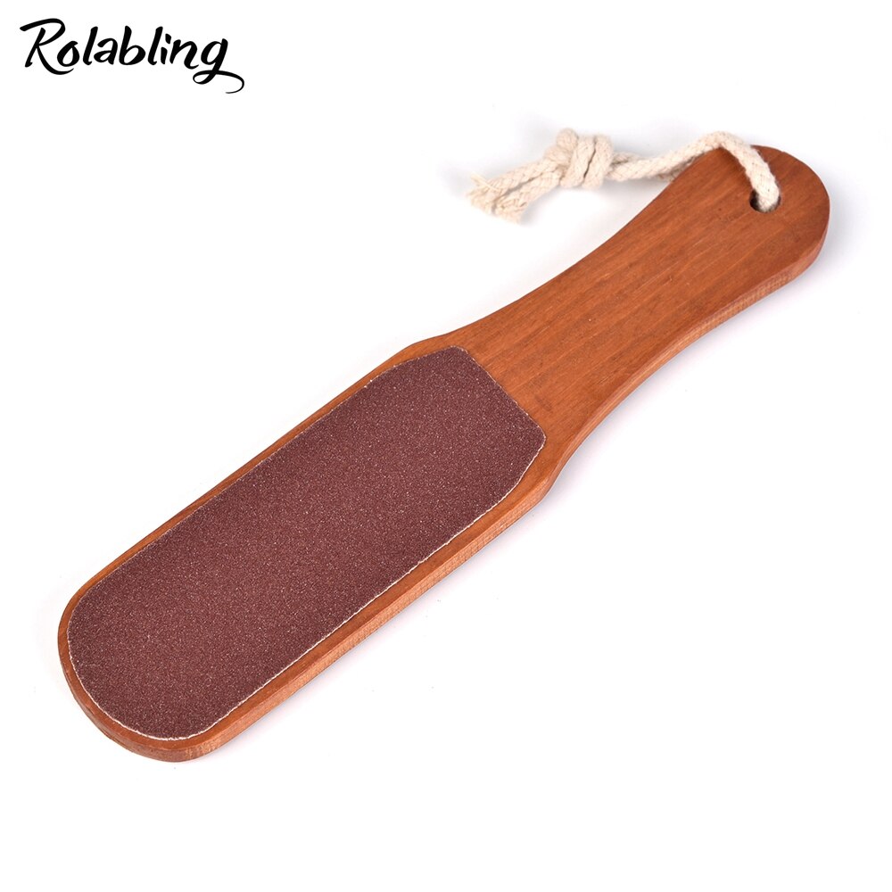 1Pc Double Side Foot File Eelt Remover Voor Voeten Houten Pedicure Rasp Harde Grof Droog Tough Eelt Huid Voet schuren Buffer