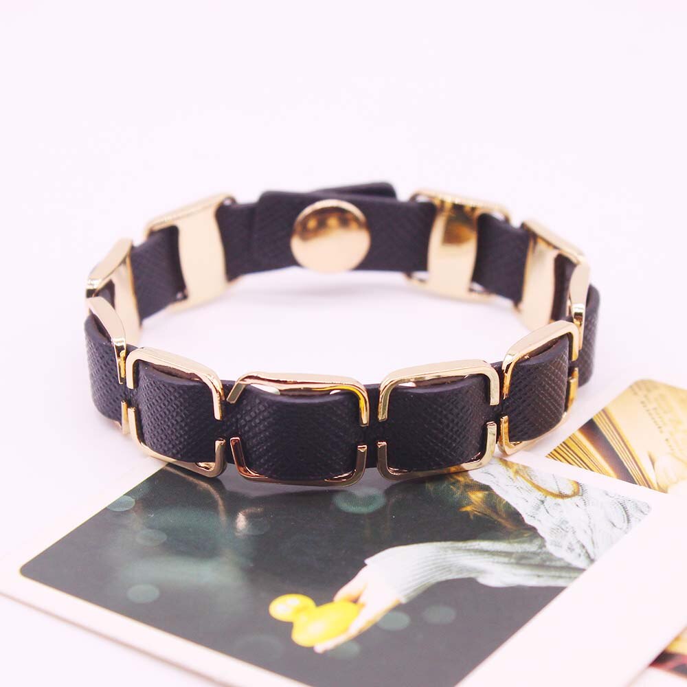Moda corrente geométrica tecelagem punk pulseira de couro temperamento personagem ornamentos restaurar formas antigas homem e mulher: Default Title