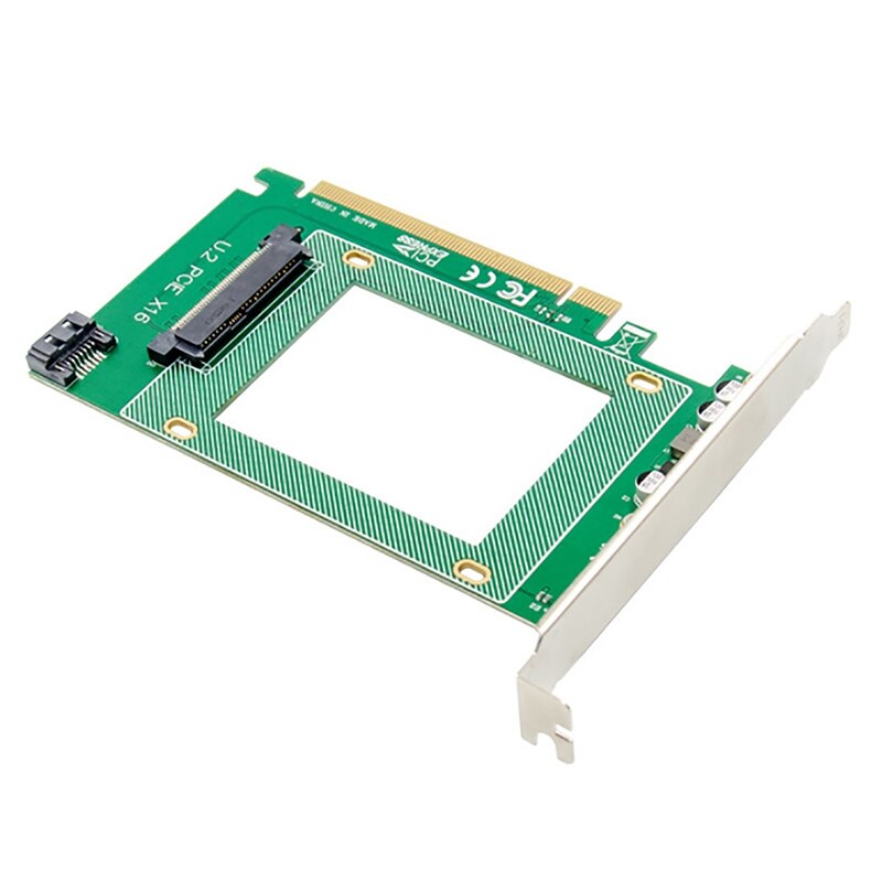 PCI-E X16 U.2 SFF8639 2.5 Inch NVMe SSD Adapter Card PCIe to U.2 Expansion Card for Notebook PC