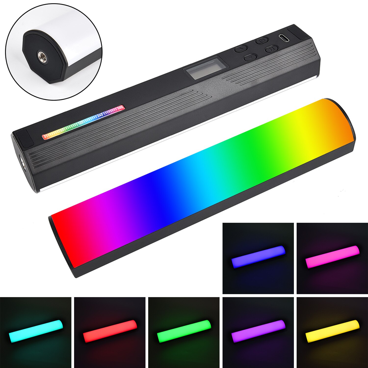 Tubo de luz LED W200 RGB para fotografía, palo de mano para vídeo , Sutefoto
