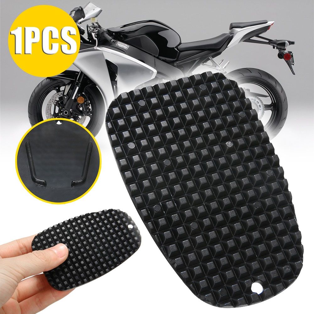 Supporto per estensione piastra antiscivolo in plastica nera Accessori per moto Cavalletto Supporto per cavalletto per moto
