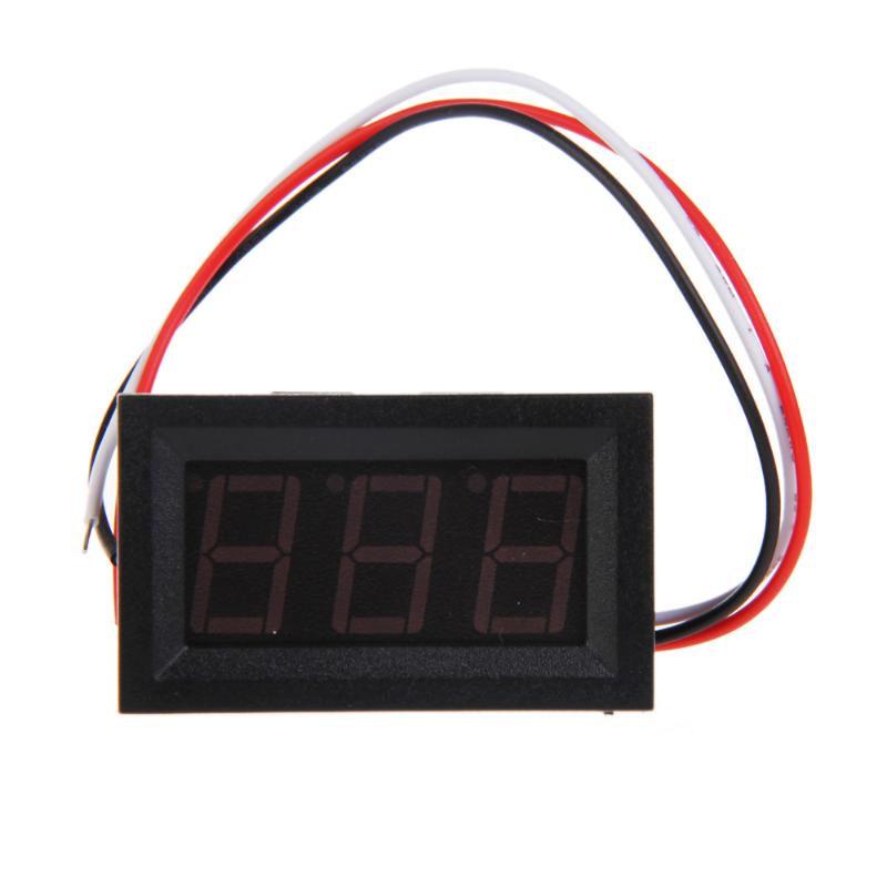 Mini DC 0-10V RGB LED Panel Digital Display Voltage Meter Voltmeter: Default Title