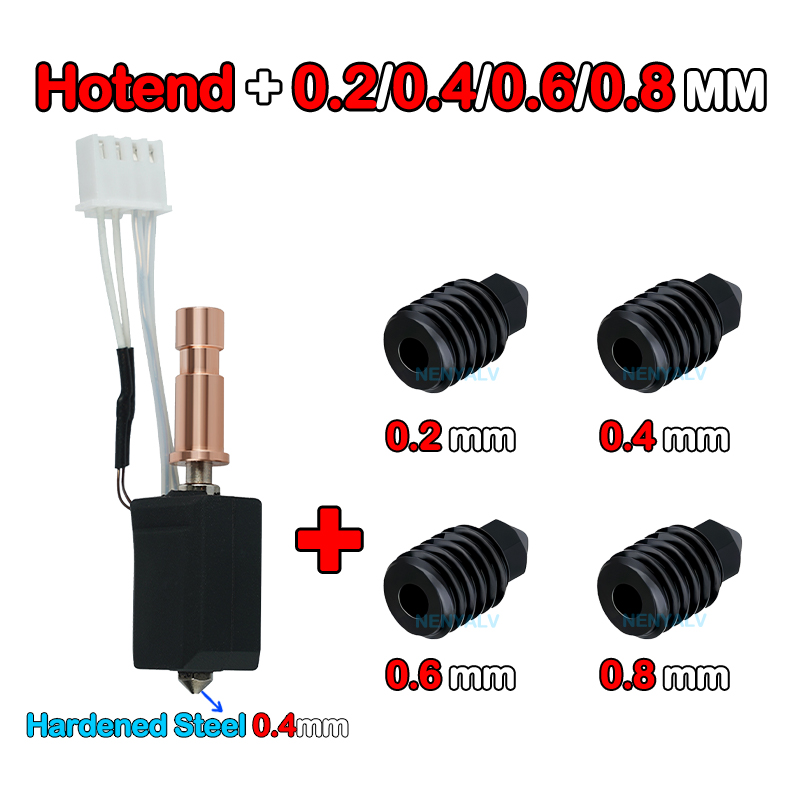 per Anycubic Kobra S1 Hotend ceramica Nuovo aggiornamento Hotend per Kobra S1 Combo testa S1C Stampante 3d 24V 48W 200K Riscaldamento rapido 300 ℃: giallo