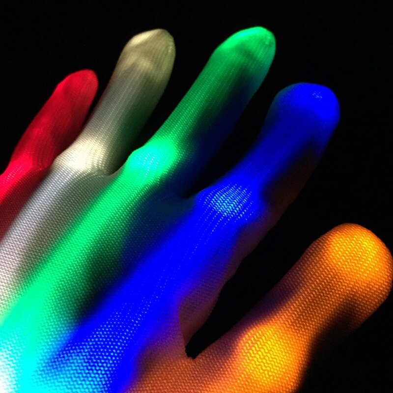 Improved model Strong resistance to pull RGB Light Gloves