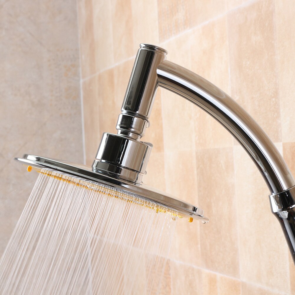 Strong rain Spa shower Stainless Steel Adjustable High Pressure Round Rainfal Sprayerl Durable Top Bathroom Shower Head #2838