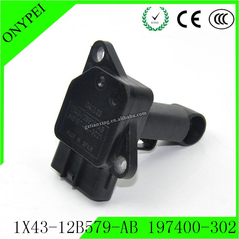 1X43-12B579-AB 197400-3021 Mass Air Flow Meter Sensor For Land Rover LR2 LR3 Jaguar XJ8 XJR 1X4312B579AB 1974003021