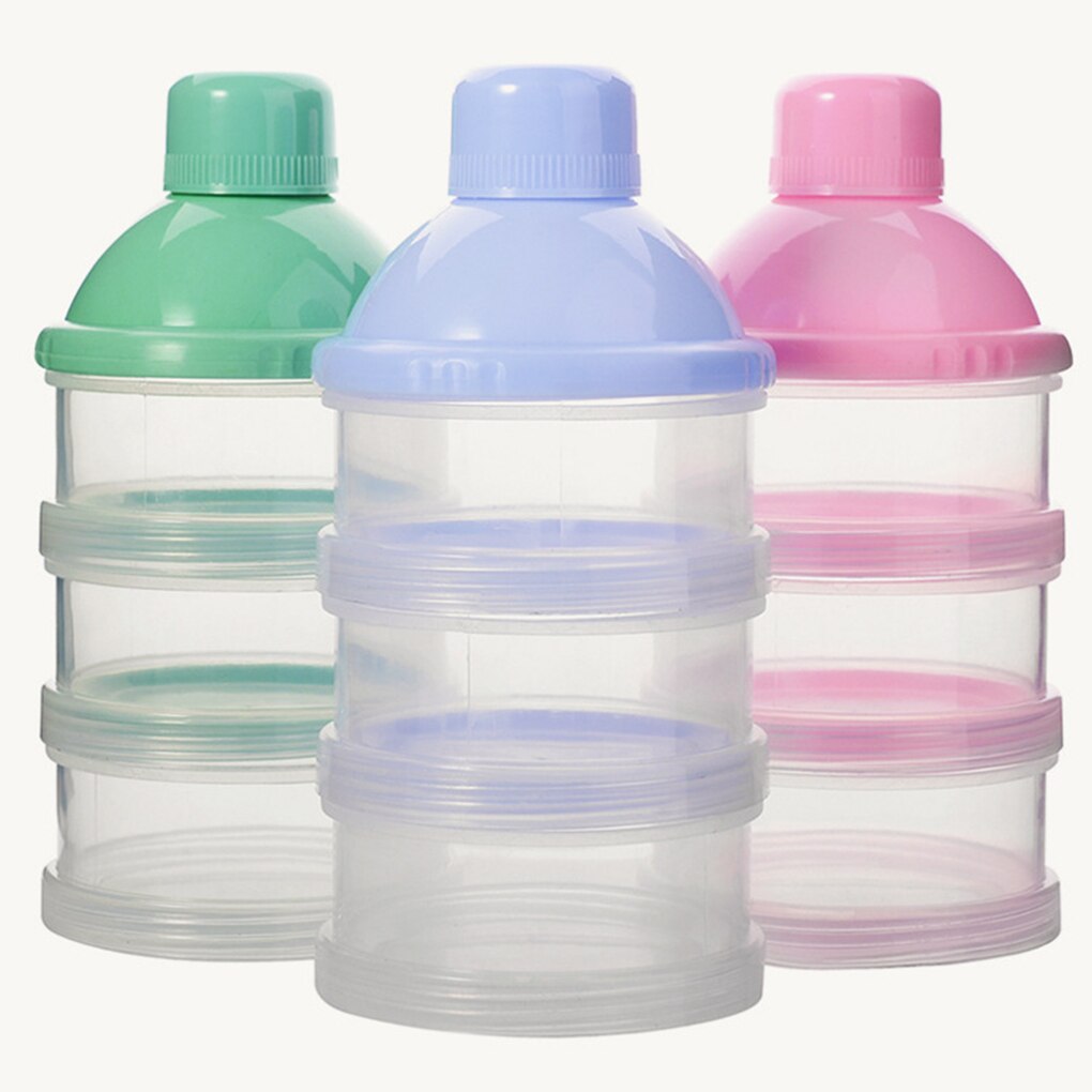 3/4/5 Lagen Draagbare Baby Melkpoeder Case Voedsel Snacks Dispenser Snoep Opslag Container Doos