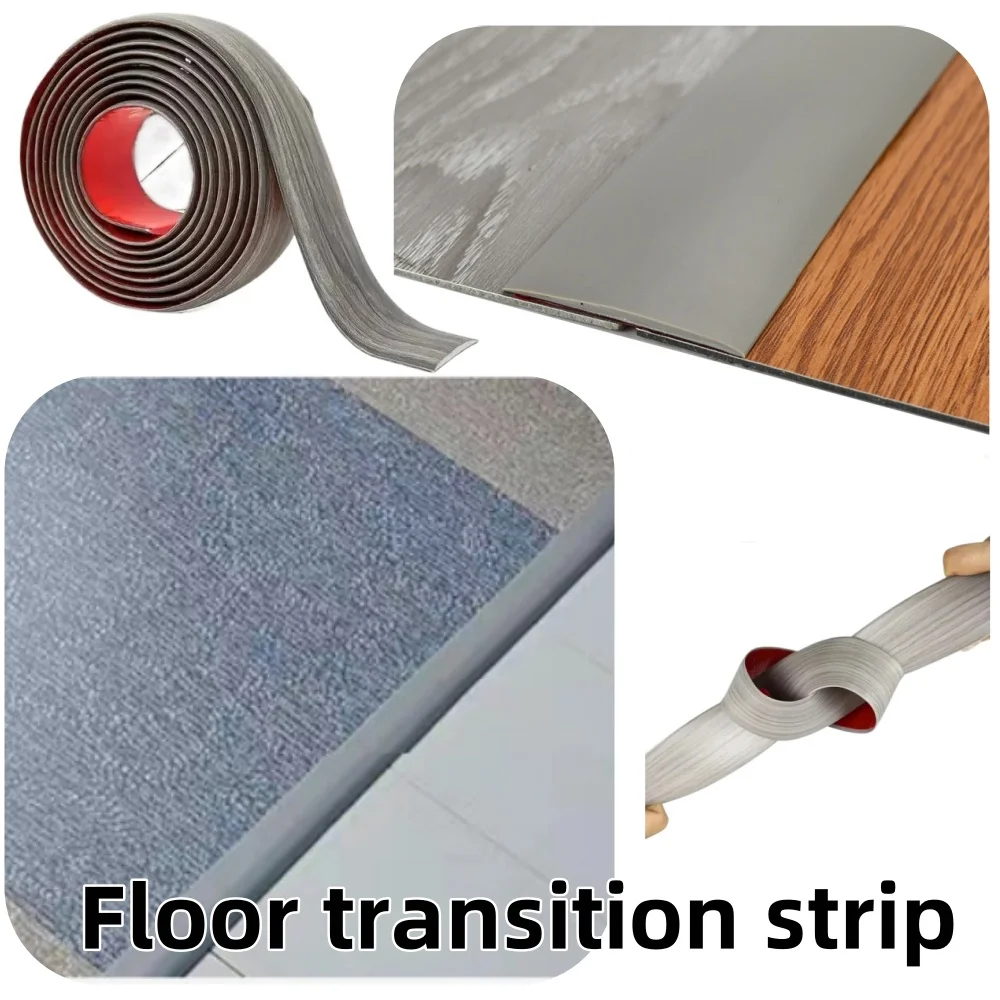 1pc 1m/2m/3 meter overgangslist for tregulv kantforseglingslist selvheftende sømlist terskellist gulvkantlist