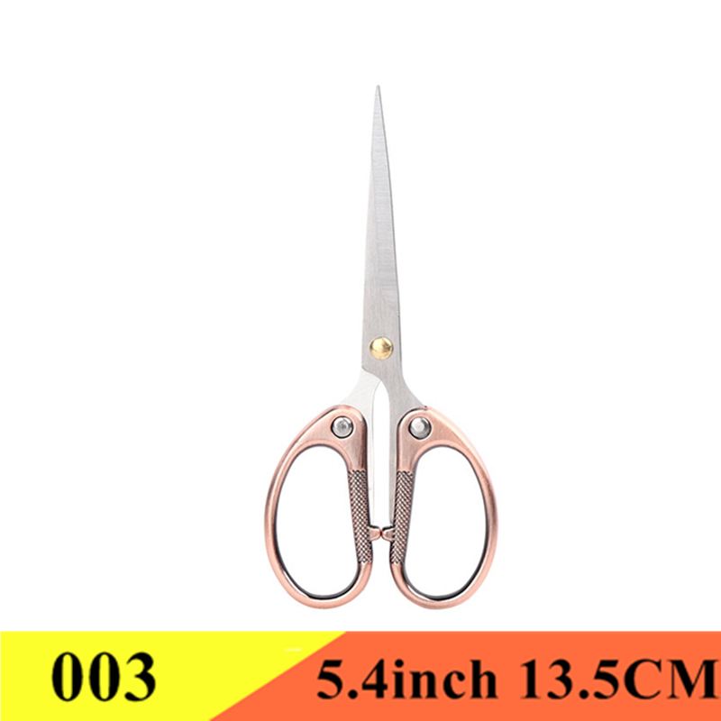 Vintage Scissors Fabric Cutter Tailor&#39;s Scissors Tailor Needlework Sewing Embroidery Office Scissors Stationery DIY Tools Shears: 003 Red Coppe 5.4inc