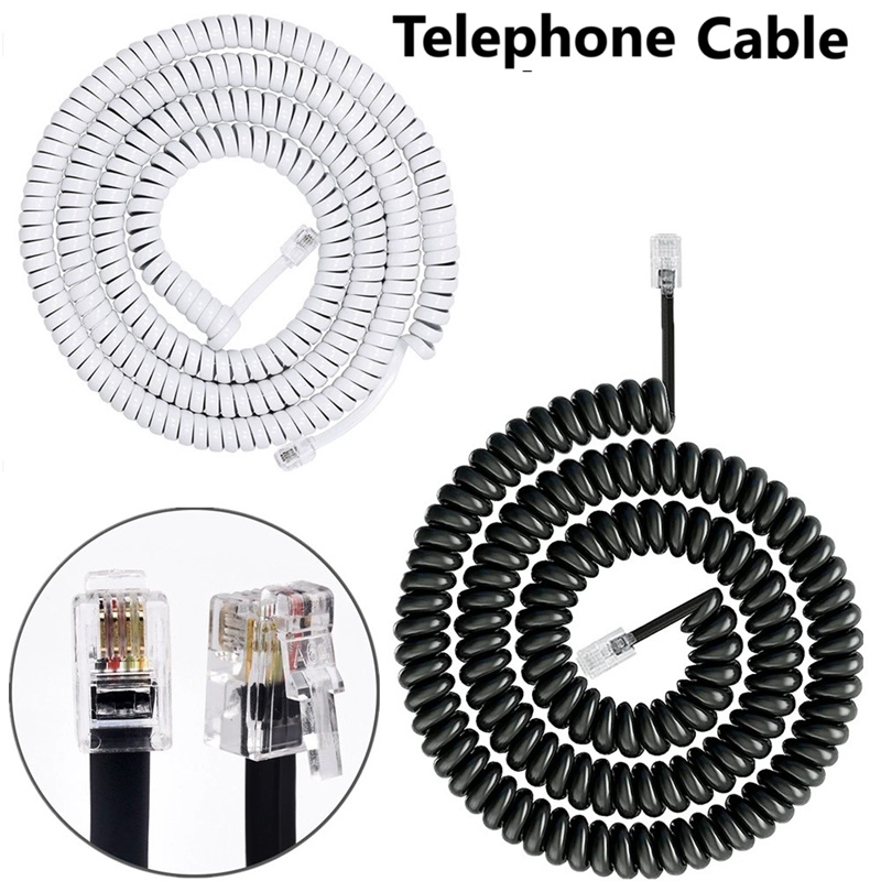 3m rj9 4 p 4c telefontillbehör telefonsladd fast linje utrullad rullad fast telefonkabel lursladd linje  rj11 rj22 kabel