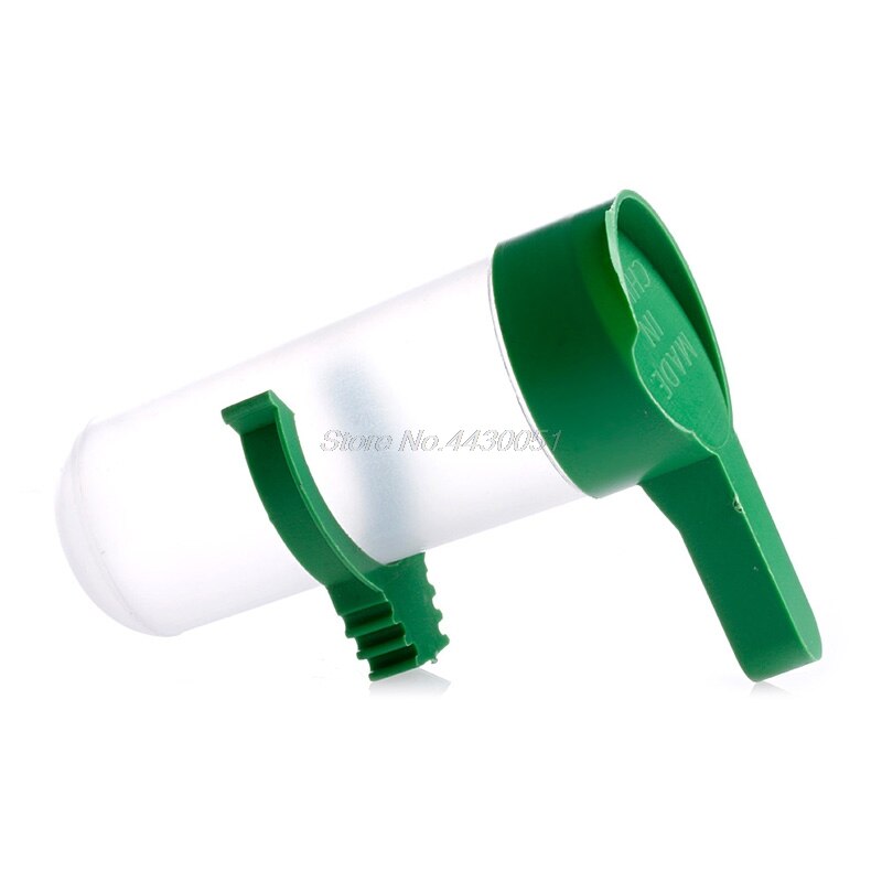 S/L Uccello Bevitore Cibo alimentatore Waterer per pappagallino Voliera Fringuelli Canarino anti Alghe