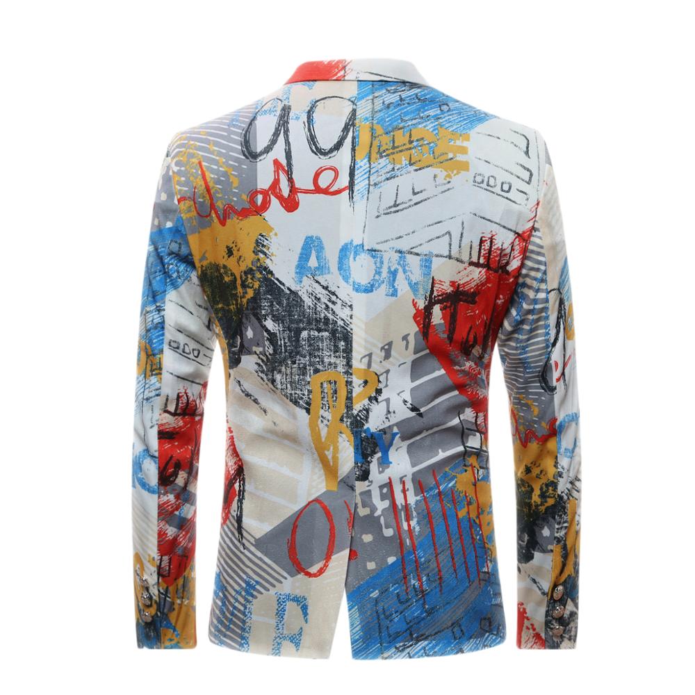 YUNCLOS Neue Männer Anzug Jacke Gedruckt Jacke lodert Homme Ehe Masculino Beste männer Blazer Plus 6XL