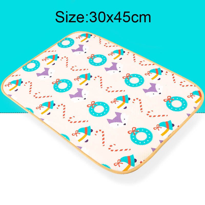 Baby Diaper Changing Pads Stroller Mat Reusable Baby Pram Mattress Newborn Waterproof Sheet: B(30x45cm)