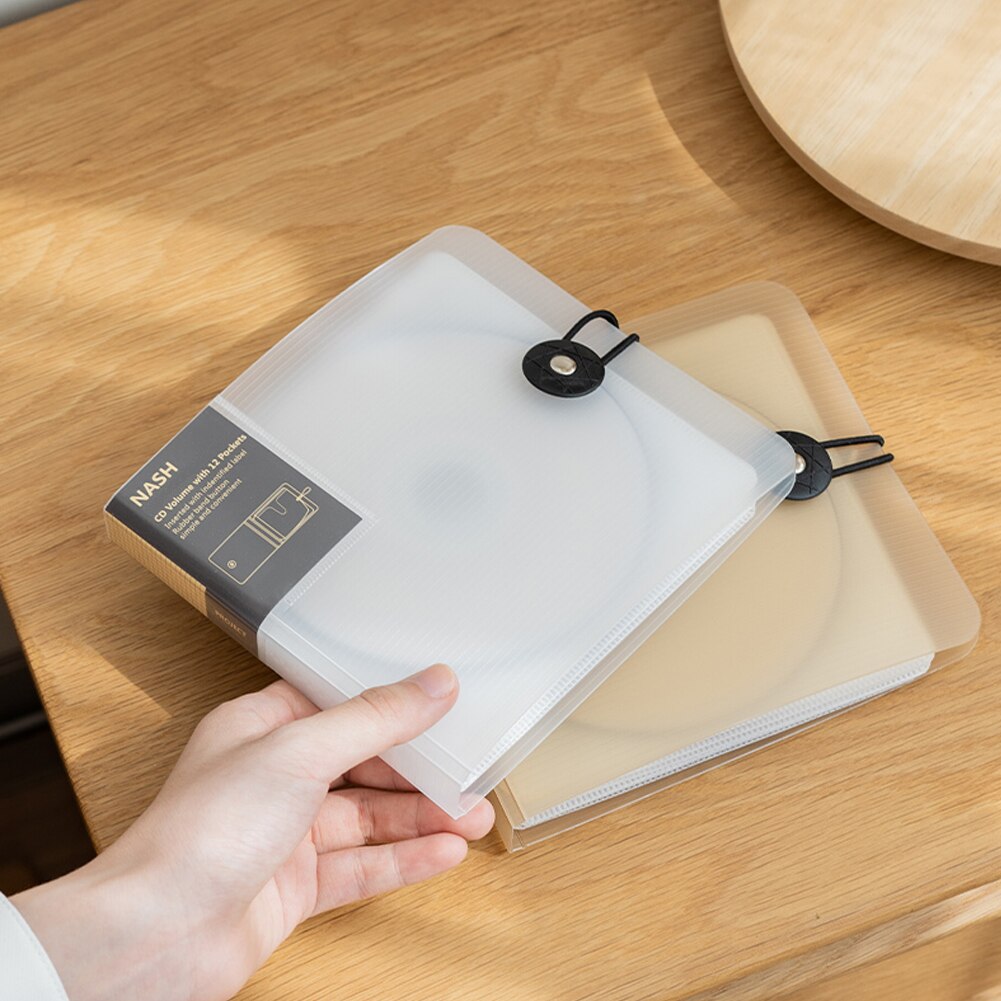 12 Disc Durable Cover CD Case Label Car Home Tidy Portable Storage Organizer PP Practical Removable Dividers Dust Proof