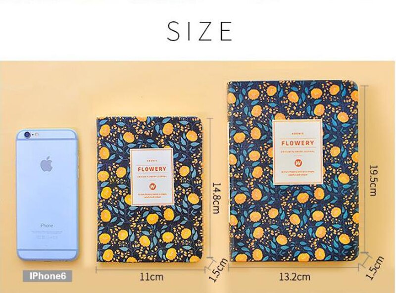 Schedule Weekly Planner Notebook Cute Little floral Flowers Notepad Hand book