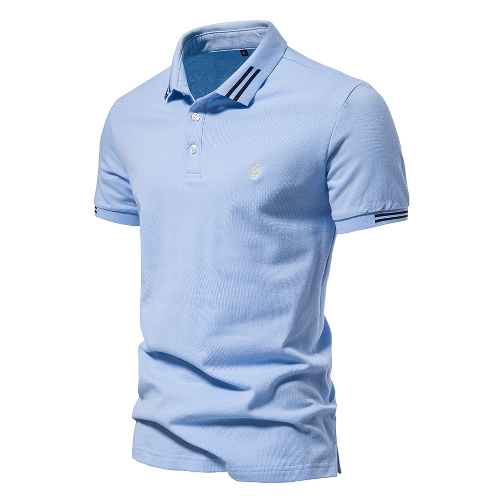 AIOPEON Brand 100% Cotton Men's Polo Shirts Casual Solid Color Short Sleeve Polo Shirts for Men Summer Desinger Clothing Men