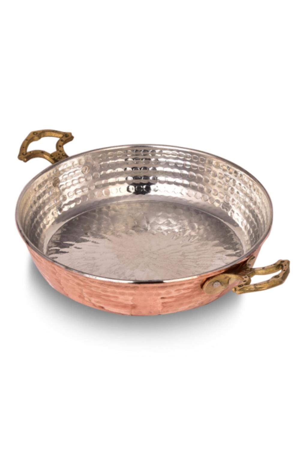 Copper frying pan set omelette sauce huevos rancheros egg pan Kitchen Made in Turkey Traditional Natural Cook Meal: 14 cm