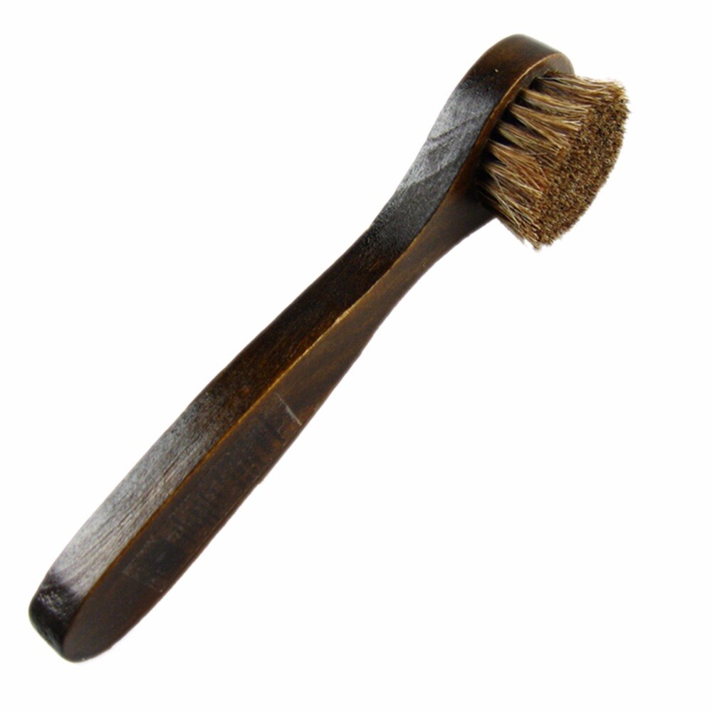 1Pcs Wooden Long Handle Shoe Brushes For Boot Polish Applicator Polish Dauber Shoe Cleaner