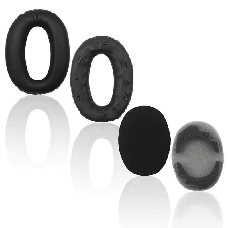 Bløde memory foam ørepuder puder til sony mdr -1000x wh  -1000 xm 2 hovedtelefoner ørepuder protein læder headset cover høreværn