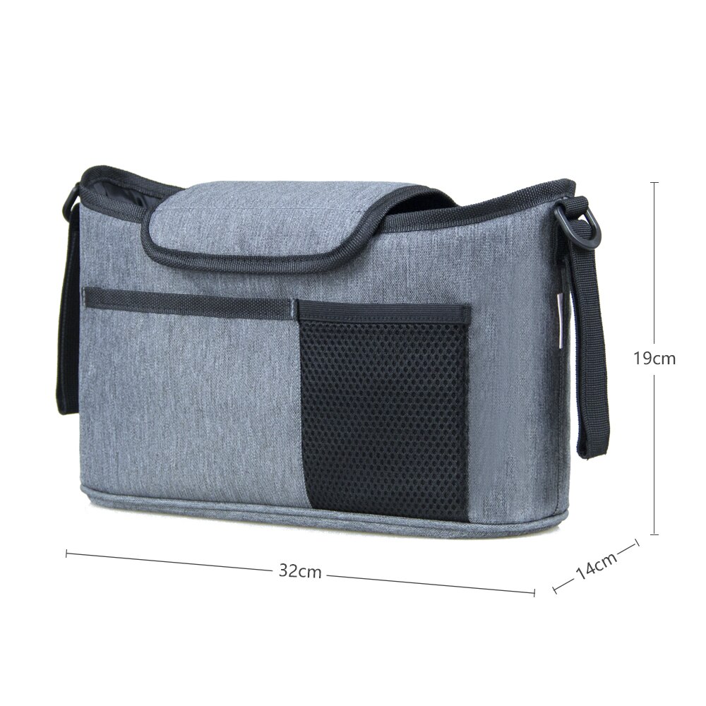 Vironicr Kinderwagen Tas Luiertas Voor Baby Spullen, baby Accessoire Organizer Mummy Bag Opknoping Wagen Kinderwagen Buggy Winkelwagen Fles