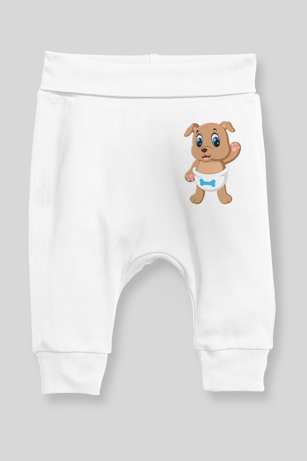 Angemiel bebê doce filhote de cachorro menino bebê harem calças pantalon branco