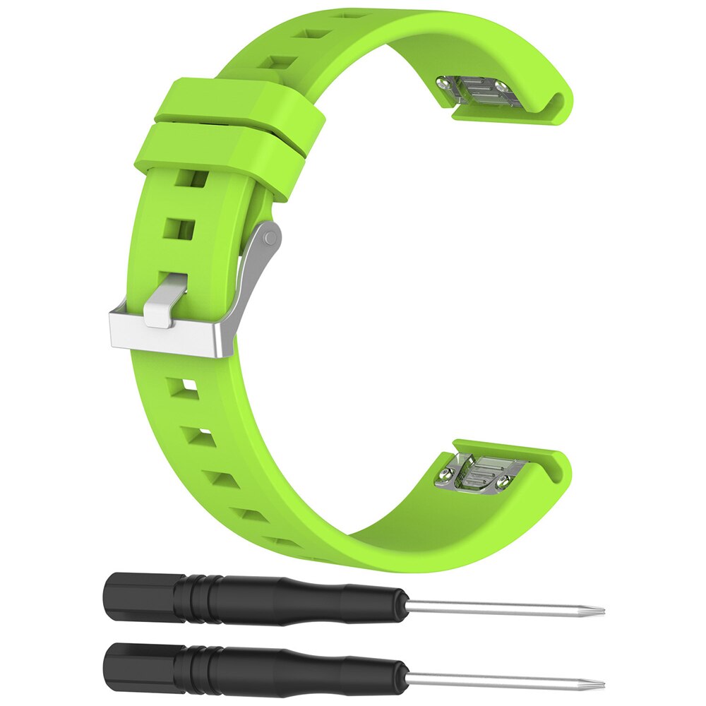 22 millimetri Cinturino In Silicone per Garmin Fenix 6 Pro 5 Più Forerunner 935 945 Strap Quick Fit Wristband libero di trasporto Intelligente accessori Per orologi: Lime