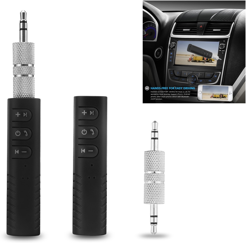 Auto bluetooth aux 3.5mm jack bluetooth ontvanger handsfree bellen bluetooth adapter autozender auto muziekontvangers