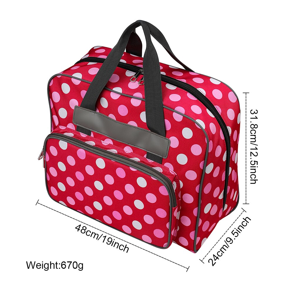 Sac Organisateur Pour Tricot - 42x30x11 Cm, Poignée En Bois, Fermeture éclair - Tissu Résistant à L'eau (motif Fleur)