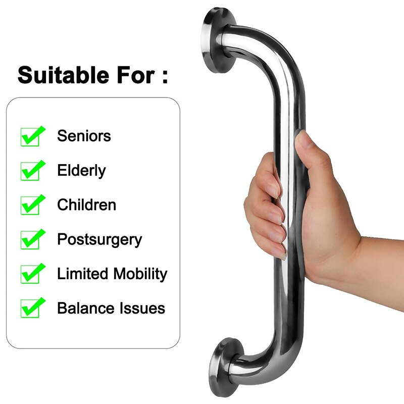 Duschhandtag i rostfritt stål badrumshandtag duschhandtag badhandtag handtag för badrum sno 88