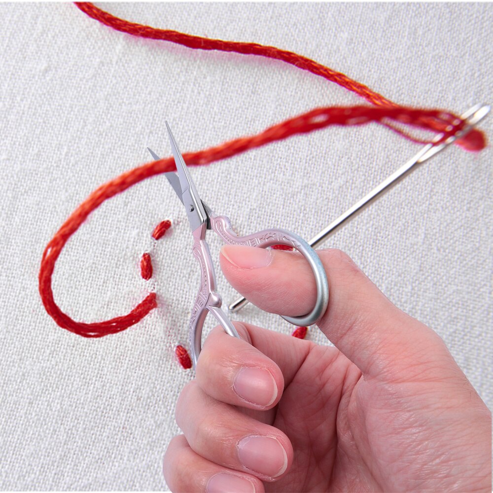 1 Set Embroidery Scissor Metal Detail Shear Sewing Thread Cutter Sewing Tool