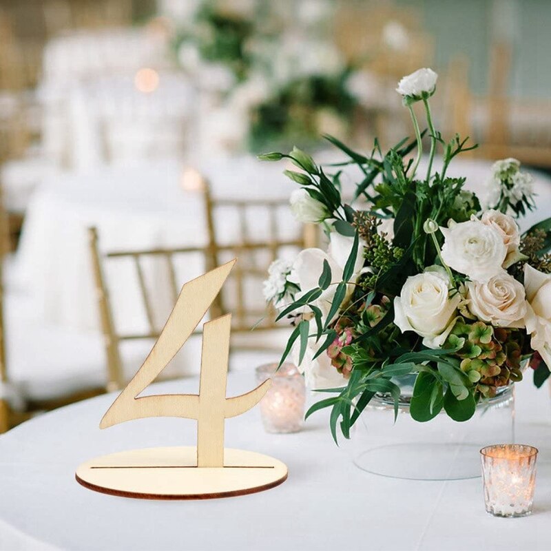 Holz Tisch Nummer 1-10 Hochzeit Tisch Anzahl mit Basis für Hochzeit Empfang und Hochzeit Tisch Dekorationen