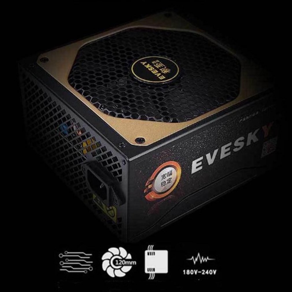 Power Game 750ws Computer Voeding Breed Stabiliteit Met Grid Koeling Gat Met Gegalvaniseerd Dubbele Kern Filter