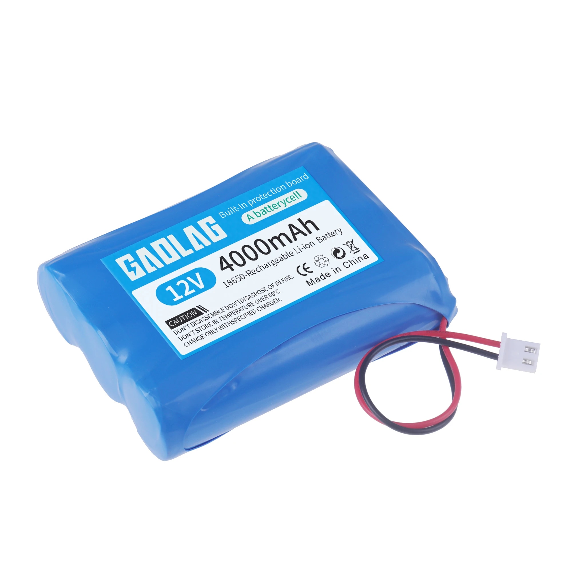 12 V 4000 mAh 18650 Lithium-Akku 3S1P für Lautsprecher, Taschenlampe, CCTV-Kamera, GPS, tragbare Suchscheinwerfer