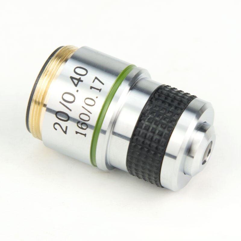 Optical Magnification 20X Biological Microscope Achromatic Objective Lens Conjugate 185 Working Distance 3.1mm Aperture 0.4 N.A.