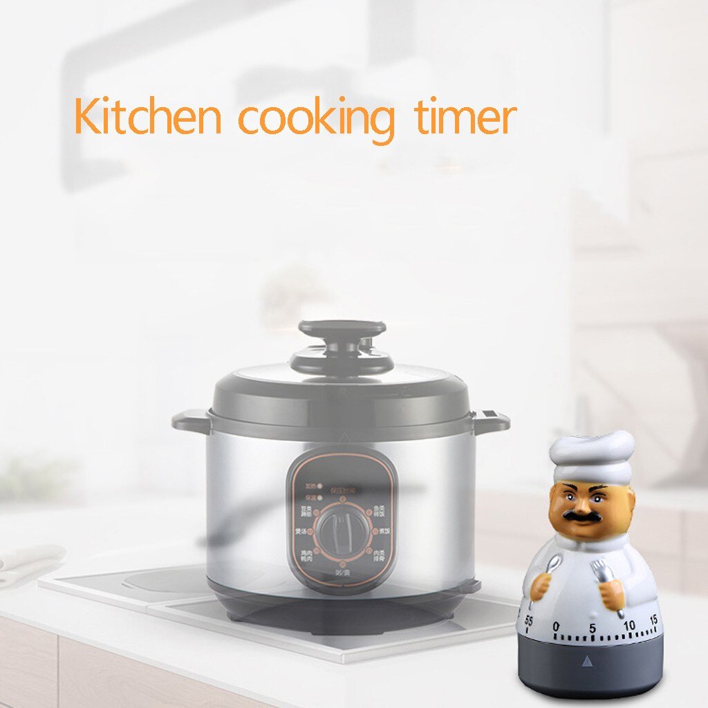 Adjustable Kitchen Timer 1 to 60 Minutes Alarm Gadget Bell Food Cooking Timer Plastic Chef Baking Reminder Temporizador Cocina