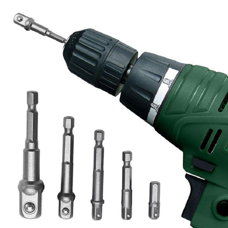 3 pièces/ensemble 1/4 "1/2" 3/8 "clé hexagonale manchon à tête carrée rallonge barre perceuse électrique prise adaptateur Kit de tournevis électrique