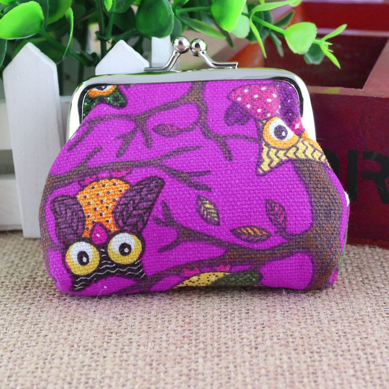 Portefeuilles Mini Portemonnee Vrouwen Mooie Stijl Lady Kleine Portemonnee Hasp Uil Purse Clutch Bag Porte Monnaie Femme #15